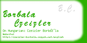 borbala czeizler business card